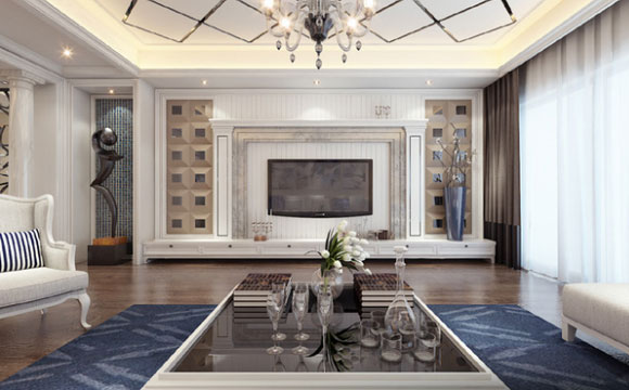 欧式与现代风格的完美结合，现代欧式风格装修设计效果！