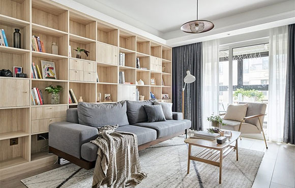 朋友不听劝非要定做满屋的柜子，完工都夸很实用，全屋没毛病！