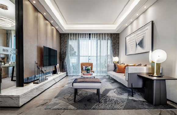 现代风格装修的样板房超级漂亮，卫生间改造成衣帽间真心实用！