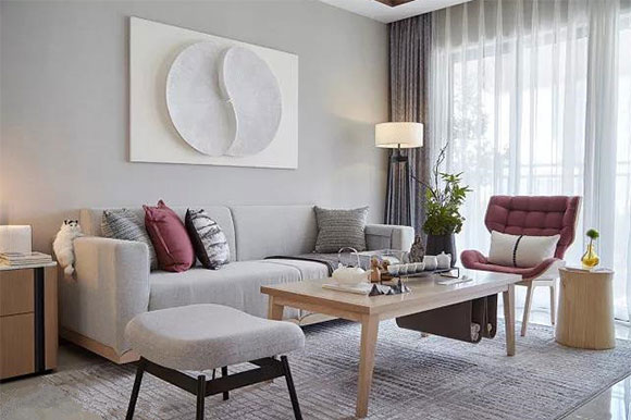 淡灰色为主的时尚空间,同事们都说很漂亮,格调高雅有个性!