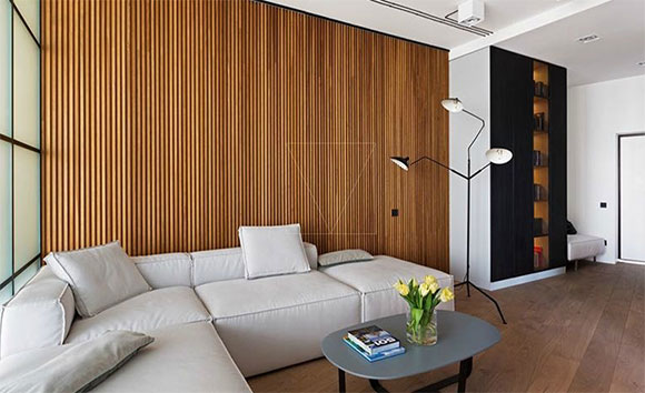 朋友家装修个性超强,玻璃墙隔出卧室,厨房用黑色效果真时尚!