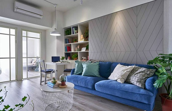 紧凑的小两房装修简洁大方,收纳空间真强大,全屋很实用!