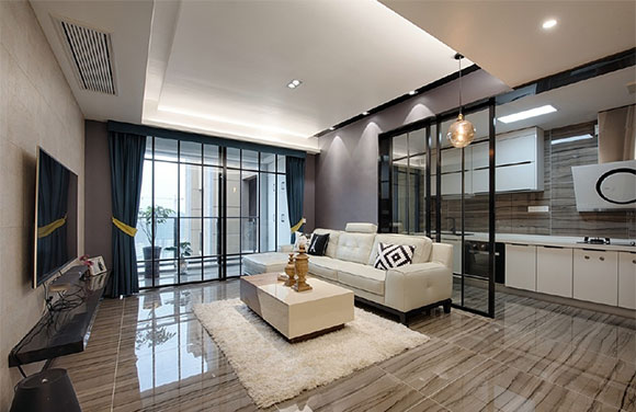 120㎡现代风格三房装修，设计感超强，卧室装修温馨而舒适！