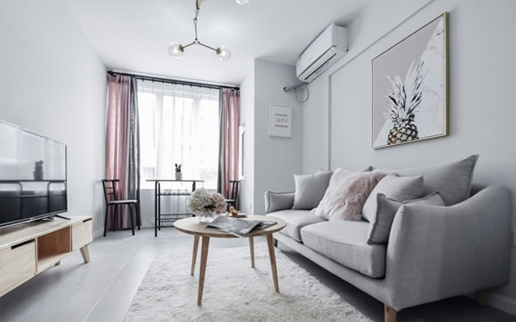 极简复式房装修很耐看,楼梯下装衣柜,空间利用完美,真厉害!