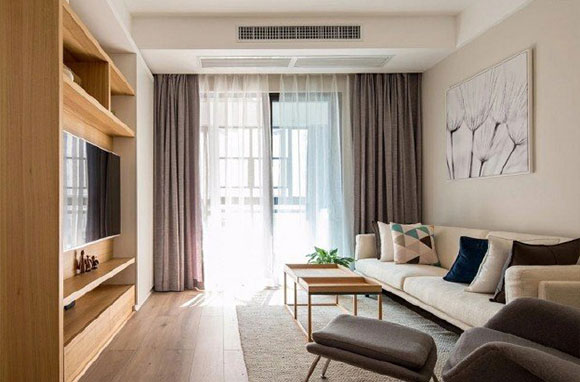 91㎡现代简约风三房装修，空间开阔很舒服，卧室装修有格调！