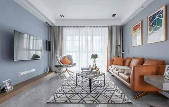 120㎡北欧风装修很文艺，电视墙装吊柜，卫生间三分离设计！