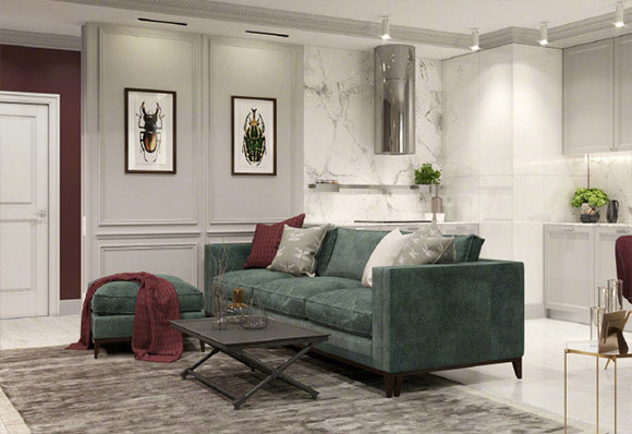 现代轻奢风装修，时尚与经典的完美结合，开放式设计空间开阔！