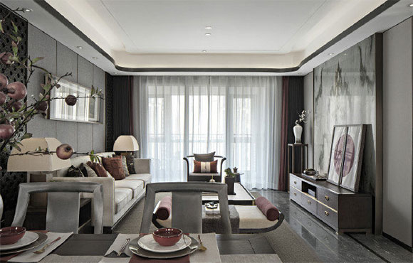 大气典雅的新中式风格装修,让邻居赞叹不已,以为是样板房!