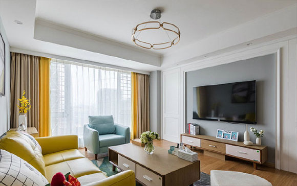 89㎡现代风格两房装修很舒适，简单精致的幸福小窝令人羡慕！