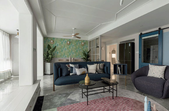 186㎡这样装修温馨自然,没有吊顶的大户型空间简洁大方!