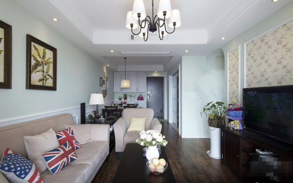 淳朴的85㎡美式风格两房装修,亲切的家居氛围,感觉很舒服!