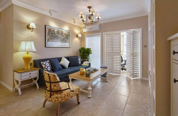 76㎡浪漫法式风格装修,面积虽小却很温馨,满墙电视柜更实用!