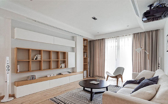 110㎡日式风格婚房装修,定制电视柜简洁实用,餐厅更完美!