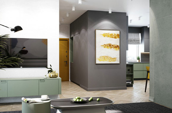 淡雅清新北欧风公寓装修设计，淡淡的复古气息，真是有品位！