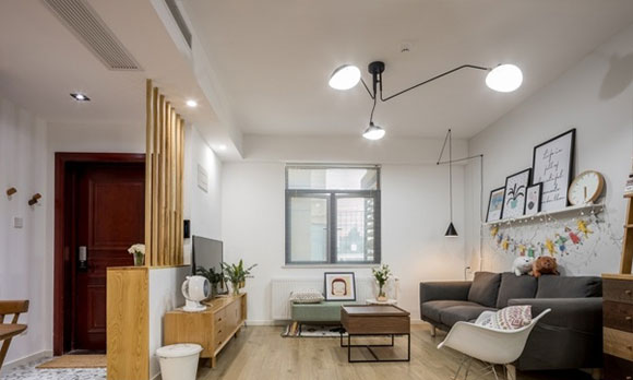 北欧风装修混搭日式元素，设计简洁很有文艺腔调，真不错！