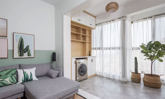 8套打通的客厅阳台装修案例,美观又实用,哪套适合你家!