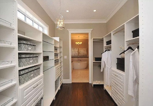 独立的衣帽间装修，样式设计美观大方更实用，你家也能装！