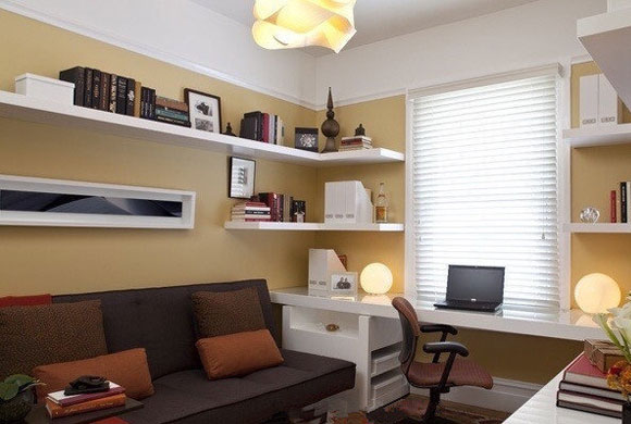美观大方的小户型书房装修,这样装节省空间更实用,看看吧!