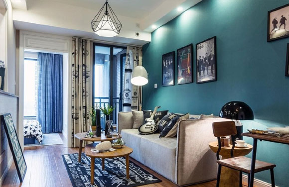 紧凑的单身公寓装修，设计简洁却个性十足，很实用！