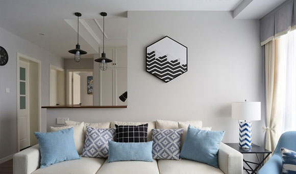 简洁的北欧风装修,厨房和衣柜的推拉门真漂亮,全屋更温馨!