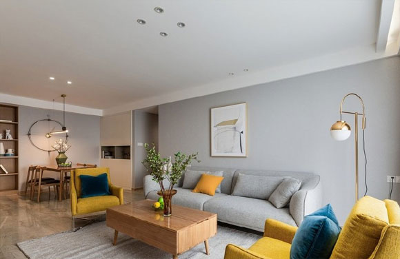 温馨的北欧风装修,鞋柜餐边柜一体,还有实用的吧台,真好!