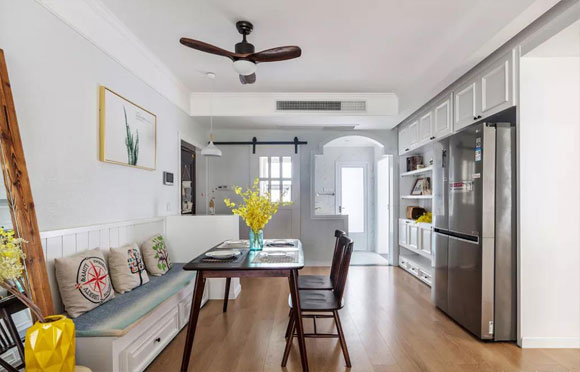 家里面积小?采用卡座式餐厅装修吧,美观实用还特别温馨!