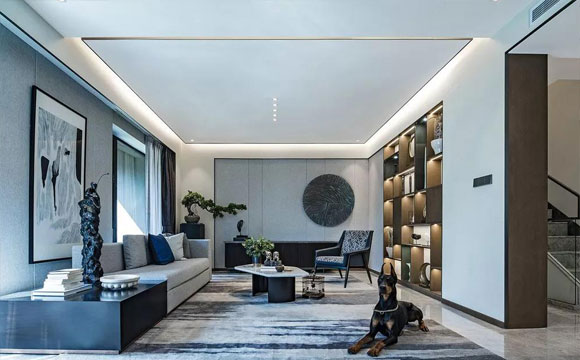 效果不错的别野装修设计，很大气新中式风格空间，难得一见！