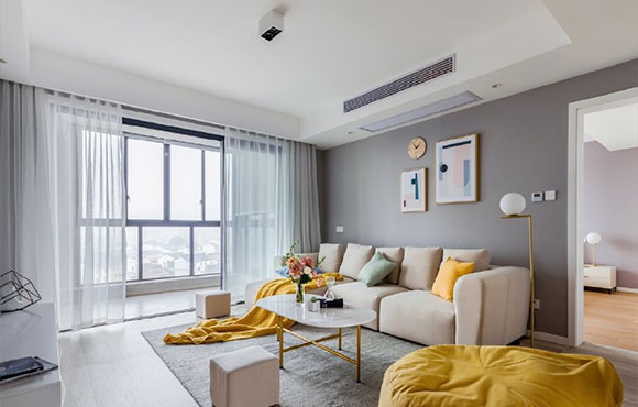 现代北欧风装修，卧室隐形门设计，全屋设计简洁却特别漂亮！