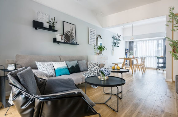 自然清新的北欧风装修，全屋配色设计简洁却格外温馨，真幸福！