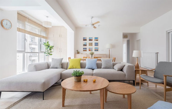 装修简洁的大户型空间,谁说简约风格没品位?温馨舒适更实用!