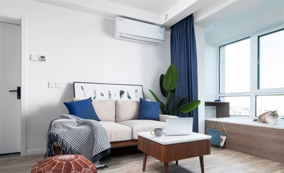 68㎡简约风格装修,一房改两房,客厅装飘窗,面积小很幸福!