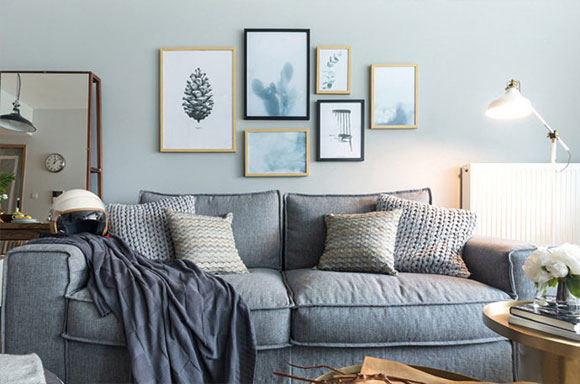 70㎡北欧风小两房装修,似乎散发着清香柠檬味,客厅装飘窗真好看!