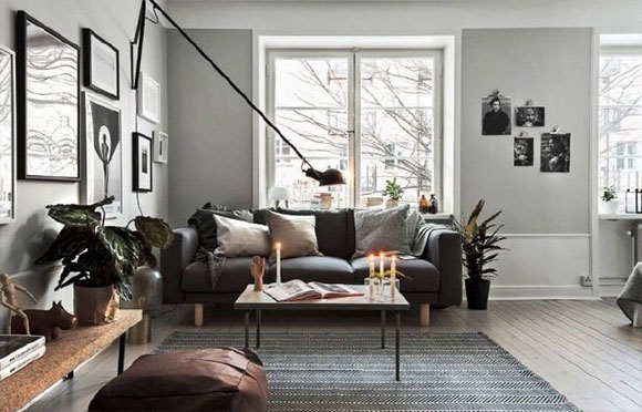 52㎡北欧风装修,玻璃墙隔出卧室,客餐厅厨房一体,真是漂亮!