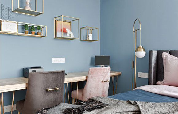 120㎡轻奢北欧风装修,格调高雅慵懒舒适,浴室柜外移装镂空隔断真漂亮!