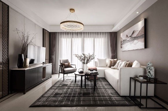 古朴的新中式风格装修，设计简约质朴却很大气，档次高有面子！