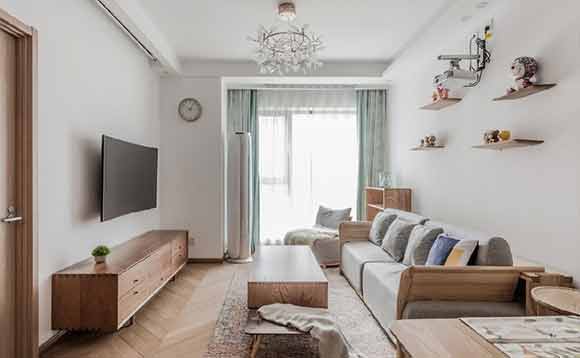 85㎡日式风格装修,原木色与白色的简洁空间,温润自然很亲切!