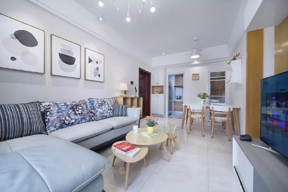 109㎡现代简约北欧风三房装修，色彩明快很清新，真是美极了！