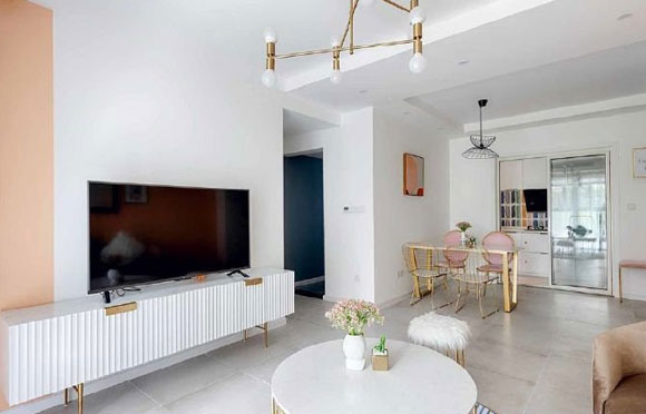 78㎡轻奢风装修甜美温暖,有钱买房也要这样装,全屋处处是亮点!