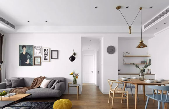 10套漂亮实用的客餐厅一体装修,大户型小户型都有,收藏备用!