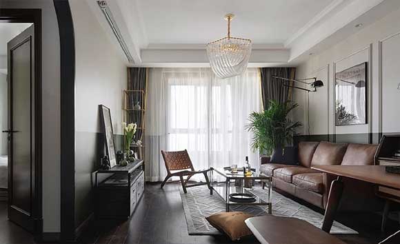 美式风格三房装修,装饰条、墙裙营造出复古的年代感,令人痴迷!