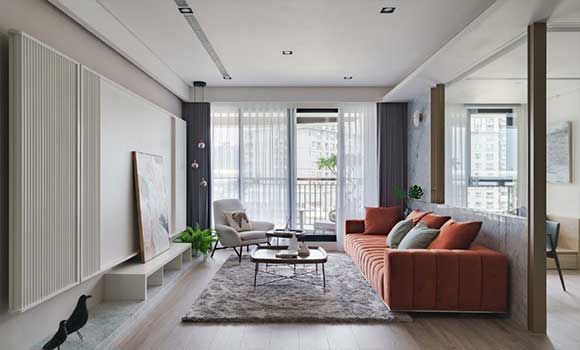 玻璃墙隔出书房，开放式空间设计特别显档次，全屋大气极了！