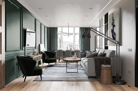 面积不错的单身公寓设计，入户鞋柜真大气，多功能阳台最实用！