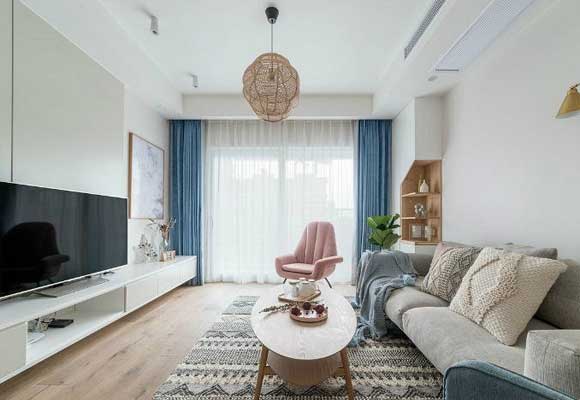特别时尚的北欧风装修,沙发背景墙造型真好看,全屋很温馨!