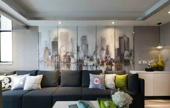 76㎡现代风格复式公寓装修，格调高雅有品位，餐厅放阳台太巧妙！