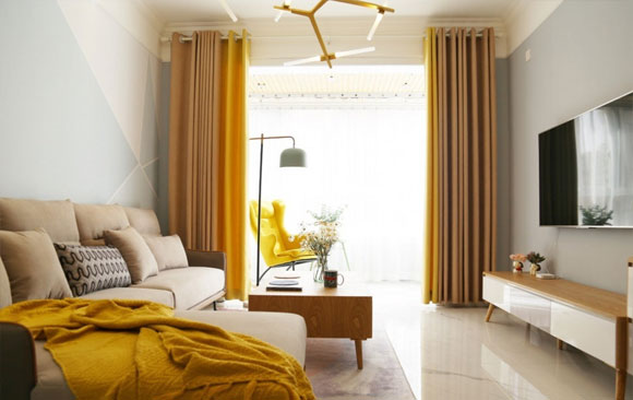 时尚的简约风格两房装修,卧室飘窗储物柜真实用,橱柜收纳更完美!