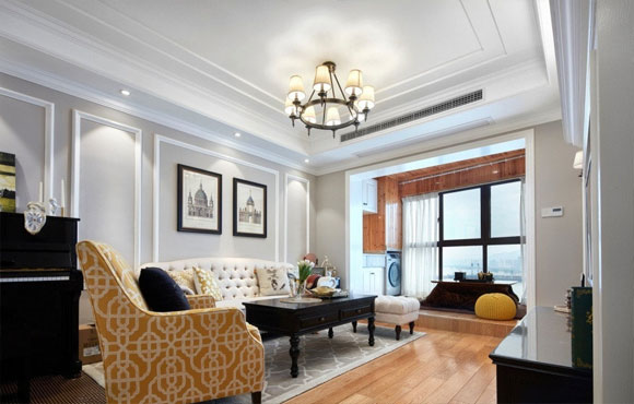 大气的90㎡北欧轻奢风装修，打通阳台做地台很惬意，全屋设计真漂亮！