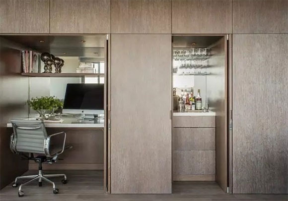 小户型空间这样装修书房效果真不错,面积再小也可以,美观又实用!