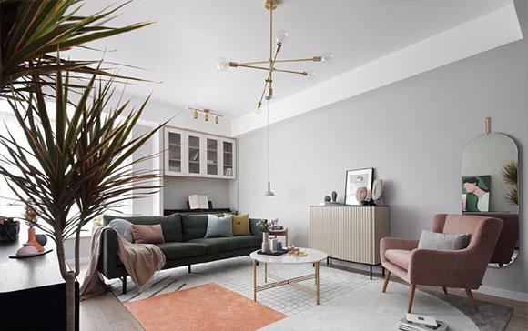 简约时尚特别温馨的北欧风装修,色彩搭配太漂亮了,真想住进去!