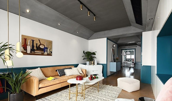 吊顶设计很另类，家居格调个性十足，大户型这样装修你喜欢吗？