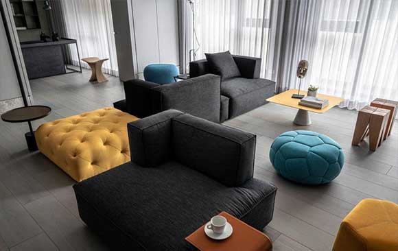 有艺术氛围的家装设计，酷炫的灰色空间时尚大气，细节更完美！